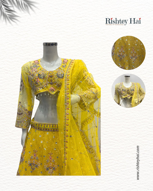 Yellow Lehenga Set