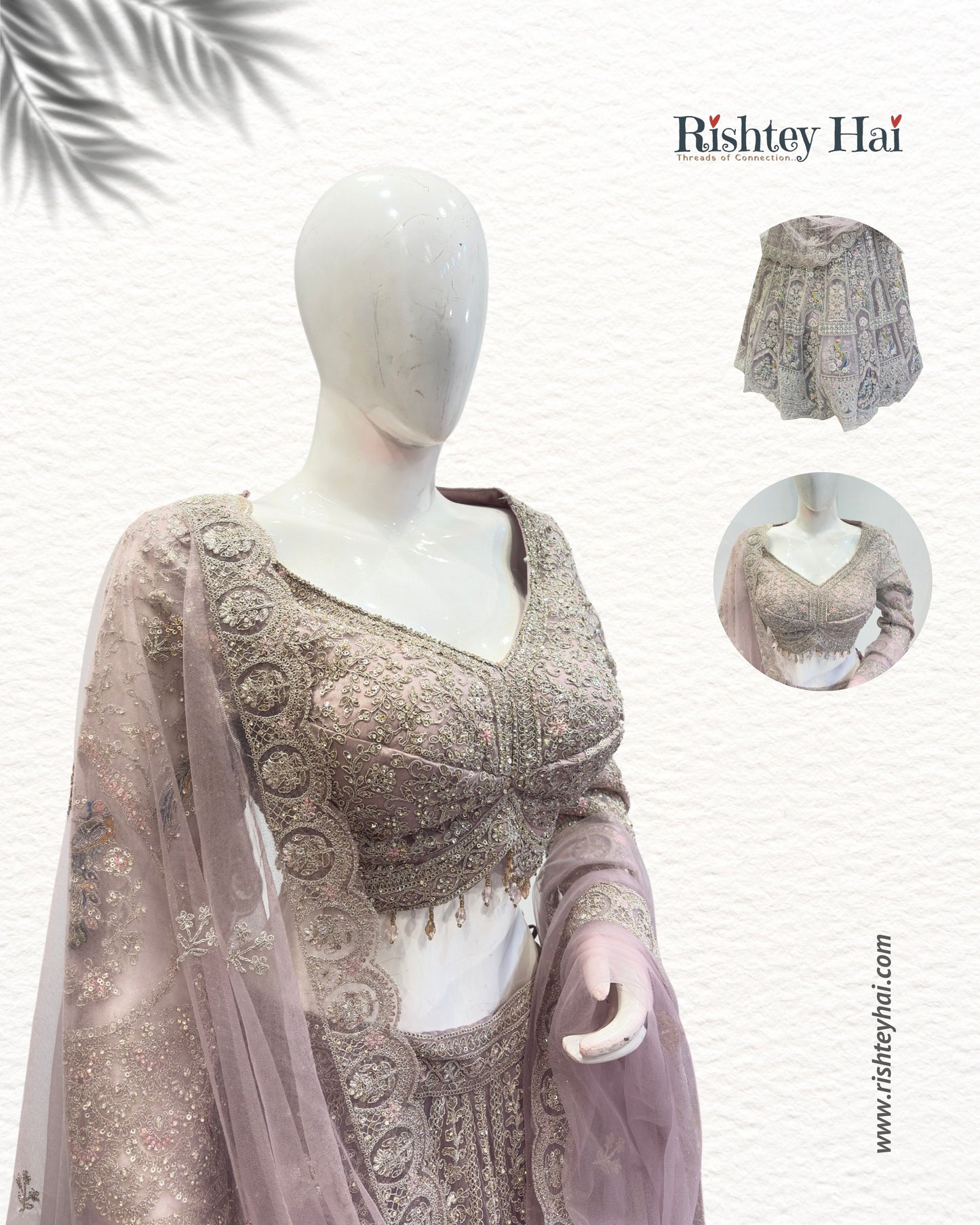 Contemporary Multi-Embroidered Lehenga Set