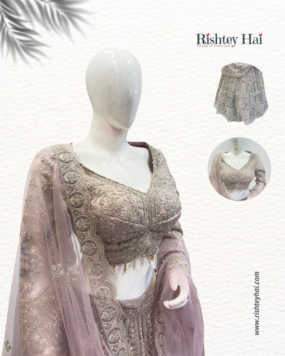Contemporary Multi-Embroidered Lehenga Set