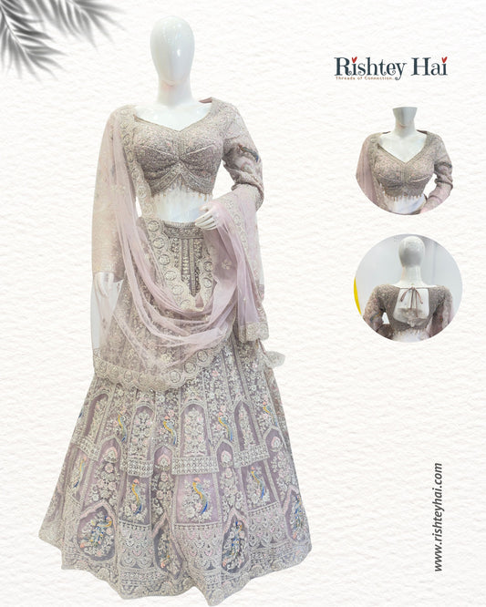 Contemporary Multi-Embroidered Lehenga Set